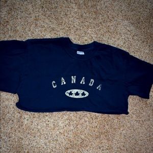 Canada cropped top